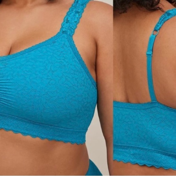 TORRID - Bralette Unlined Stretch Lace - Blue 0X - NWOT - Picture 5 of 6